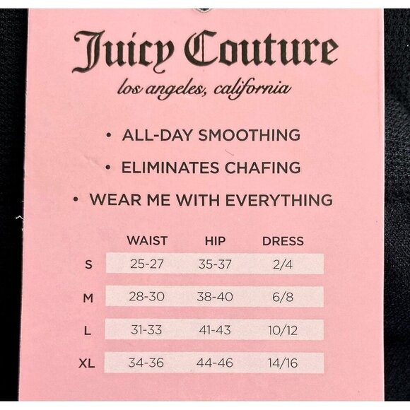 Juicy Couture Seamless Shaping Biker Shorts Slimming Set Black Beige NWT Size XL - Picture 8 of 8
